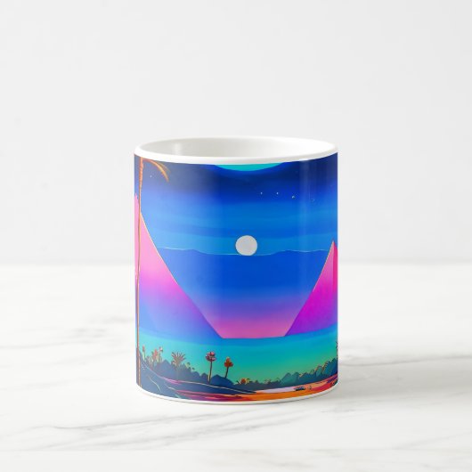 Psychedelisch Ägypten Kaffeetasse (Mittel)
