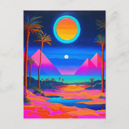 Psychedelisch Ägypten Postkarte