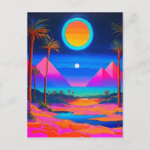 Psychedelisch Ägypten Postkarte (Vorderseite)