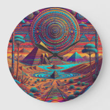 Psychedelisch-ägyptische Landschaft