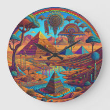 Psychedelisch-ägyptische Landschaft