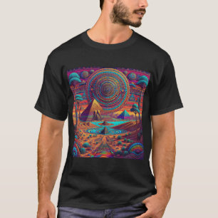 Psychedelisch-ägyptische Landschaft T-Shirt