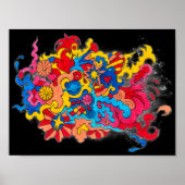 Psychedelisch Amerika Poster (Vorne)