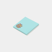 Psychedelisch Augen Blume Spooky Colorful Post-it Klebezettel (angewinkelt)