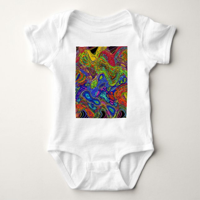 psychedelisch baby strampler (Vorderseite)