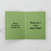 Psychedelisch Beige Chihuahua Humorose Geburtstag Karte (Innenseite)