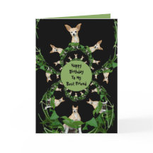 Psychedelisch Beige Chihuahua Humorose Geburtstag