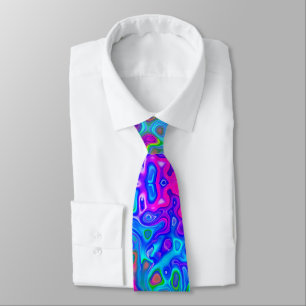 Psychedelisch bunter Neck Tie abstrakt Krawatte