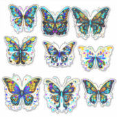 Psychedelisch Butterfly Delight-Aufkleber Aufkleber (Vorderseite)
