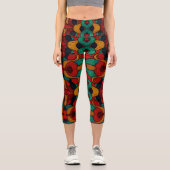 psychedelisch capri leggings (Vorderseite)