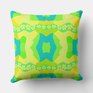 Psychedelisch Daisy Chain Patchwork Lemon Limon Aq Kissen
