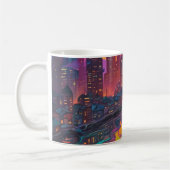 Psychedelisch Dunkelstadt Kaffeetasse (Links)