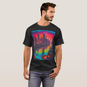 Psychedelisch Dunkelstadt T-Shirt (Vorne ganz)