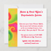Psychedelisch Einladung (Rückseite)