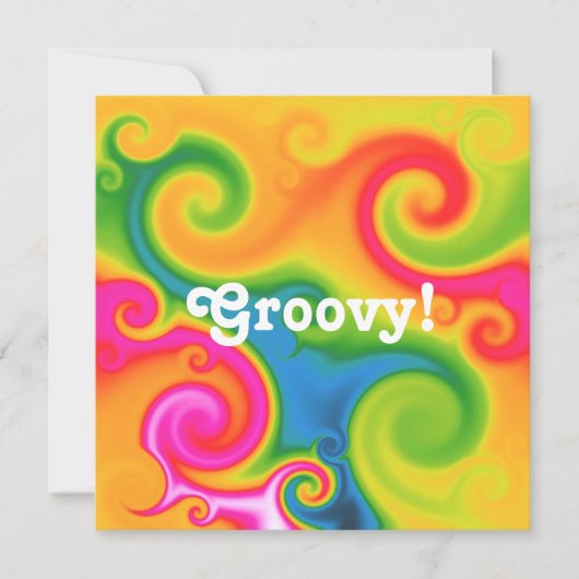 Psychedelisch Einladung (Vorderseite)