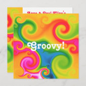 Psychedelisch Einladung (Vorne/Hinten)