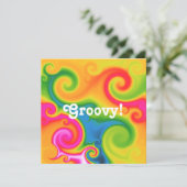 Psychedelisch Einladung (Stehend Vorderseite)