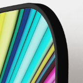 Psychedelisch farbige Daumen hoch/runter v1.1 Pickleball Schläger (Linke Seite)