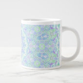Psychedelisch farbige Pastel Verziert Hippie Manda Jumbo-Tasse (Rechts)