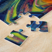 Psychedelisch farbiges Kaleidoskop-Muster Puzzle (Seite)