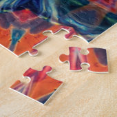 Psychedelisch farbiges Kaleidoskop-Muster Puzzle (Seite)