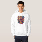 Psychedelisch Feathered Skull Hoodie (Vorne ganz)
