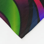 Psychedelisch festes Glas Abstrakt Fleecedecke (Ecke)