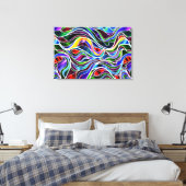 Psychedelisch festes Glas Abstrakt Leinwanddruck (Insitu (Schlafzimmer))