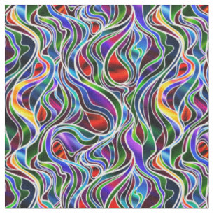 Psychedelisch festes Glas Abstrakt Stoff