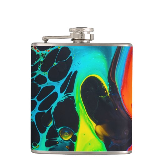 Psychedelisch Flachmann (Vorderseite)