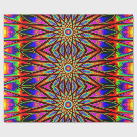 psychedelisch geschenkpapier (Flach)
