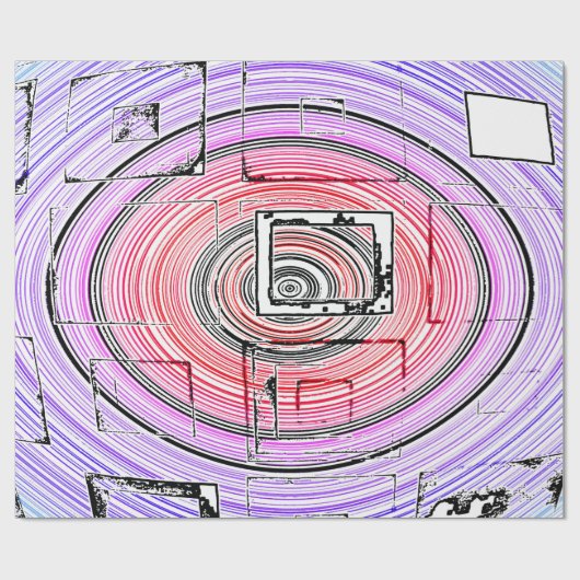 psychedelisch geschenkpapier (Flach)