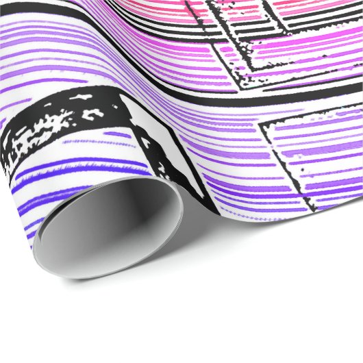 psychedelisch geschenkpapier (Rolleneckpunkt)