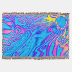 Psychedelisch gestreiftes Zebra: Neon Fluorescent Decke