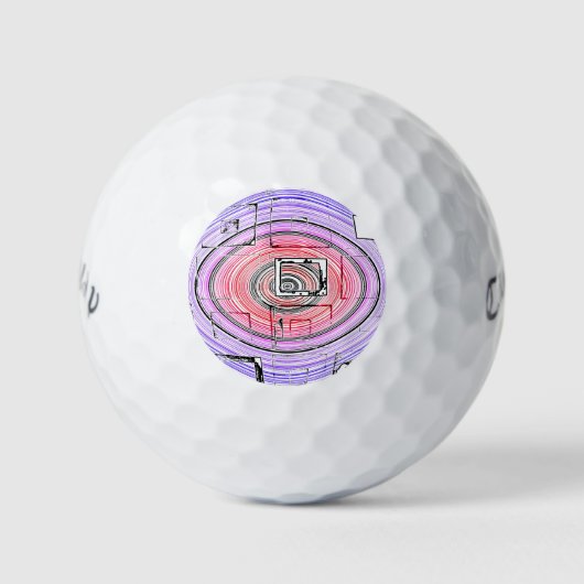 psychedelisch golfball (Vorderseite)