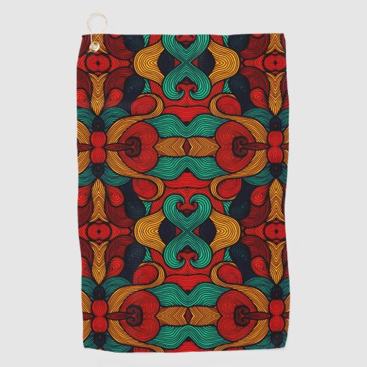 psychedelisch golfhandtuch (Vorderseite)