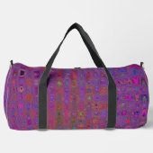 Psychedelisch Groovy Magenta Retro AtomWaves Duffle Bag (Vorderseite)