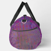 Psychedelisch Groovy Magenta Retro AtomWaves Duffle Bag (Rechts)