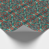 Psychedelisch-hawaiisch Geschenkpapier (Ecke)