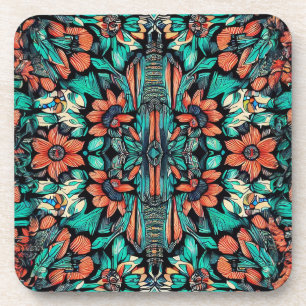 Psychedelisch-hawaiisch Getränkeuntersetzer