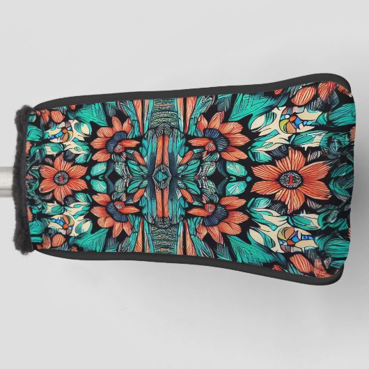 Psychedelisch-hawaiisch Golf Headcover (Vorderseite)