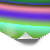 Psychedelisch, hell, Spiralposter Poster (Ecke)