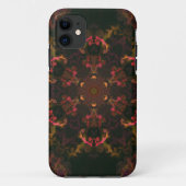 Psychedelisch Hippie Black Red und Orange Case-Mate iPhone Hülle (Rückseite)