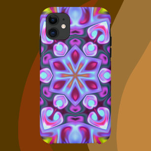 Psychedelisch Hippie Blue Pink und Gelb Case-Mate iPhone Hülle