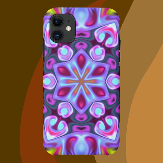 Psychedelisch Hippie Blue Pink und Gelb Case-Mate iPhone Hülle