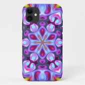 Psychedelisch Hippie Blue Pink und Gelb Case-Mate iPhone Hülle (Rückseite)
