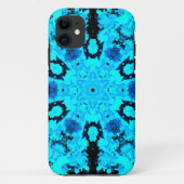 Psychedelisch Hippie Blue und Black Case-Mate iPhone Hülle (Rückseite)