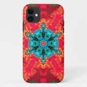 Psychedelisch Hippie Blue und Red Case-Mate iPhone Hülle (Rückseite)