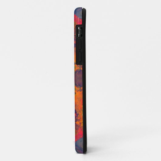 Psychedelisch Hippie Lila Orange und Green Case-Mate iPhone Hülle (Hinten/Links)