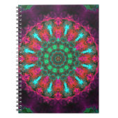 Psychedelisch Hippie Lila rosa und Aquamarin Notizblock (Vorderseite)